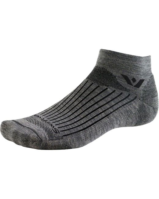 Swiftwick Black Pursuit Ankle Merino Sock