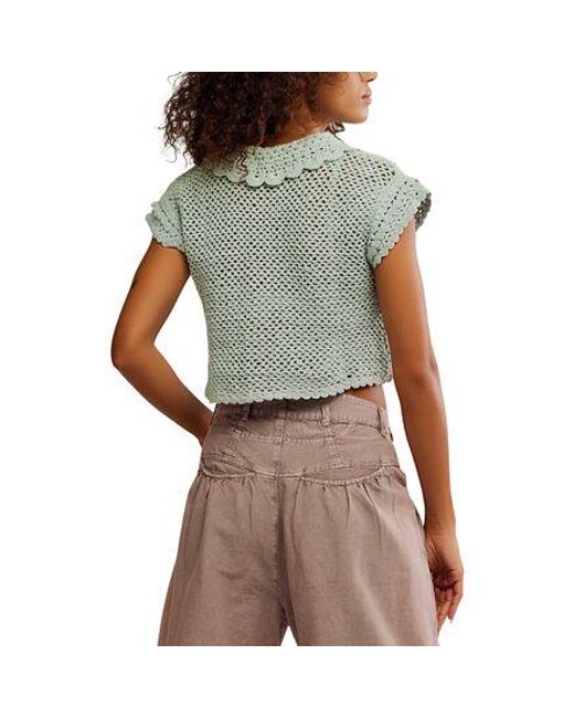 Free People Multicolor Lily Crochet Top