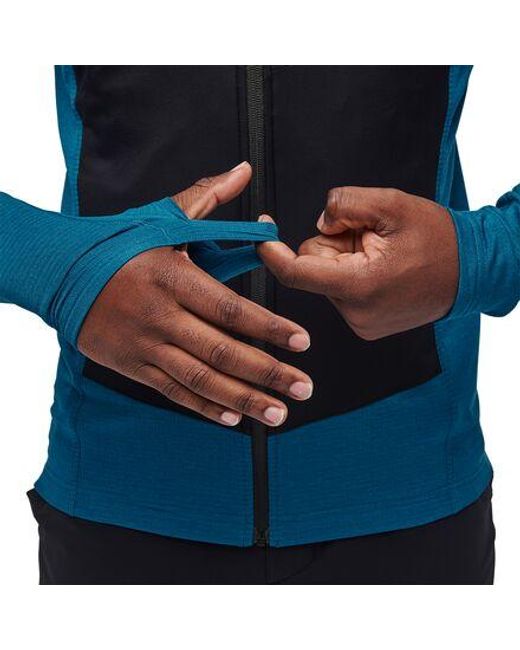 Black Diamond Blue Coefficient Lt Hybrid Hooded Jacket