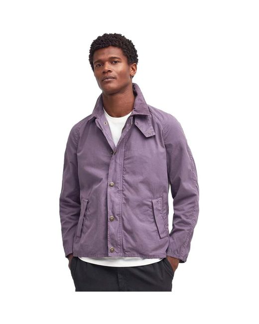 Barbour Purple Tracker Casual Jacket