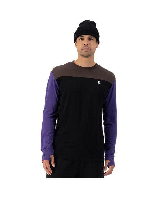 Mons Royale Blue Yotei Tech Long-Sleeve Top