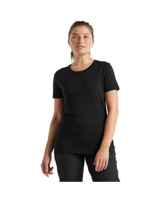 Icebreaker Black Tech Lite Ii Short-Sleeve T-Shirt