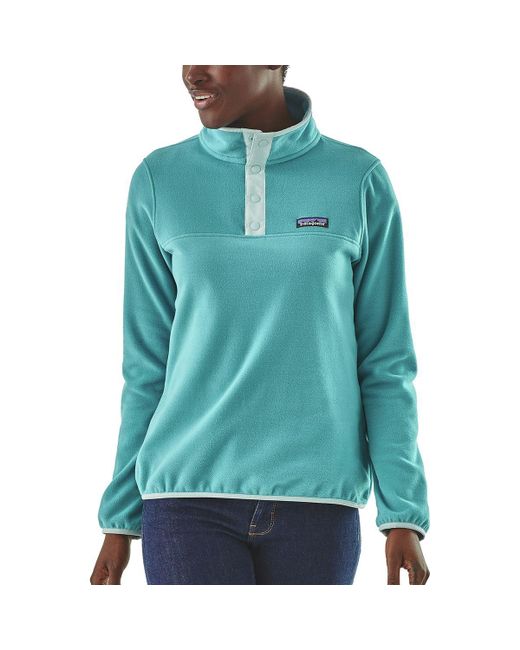 Patagonia Blue Micro D Snap-t Fleece Pullover