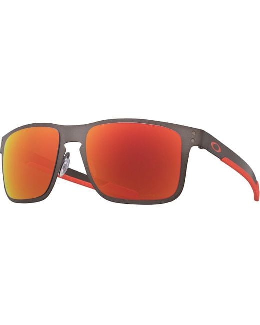 Oakley Red Holbrook Metal Prizm Polarized Sunglasses for men