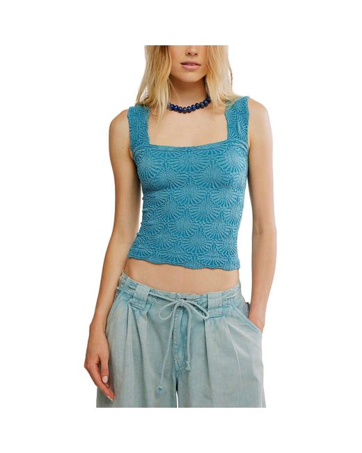 Free People Blue Love Letter Cami