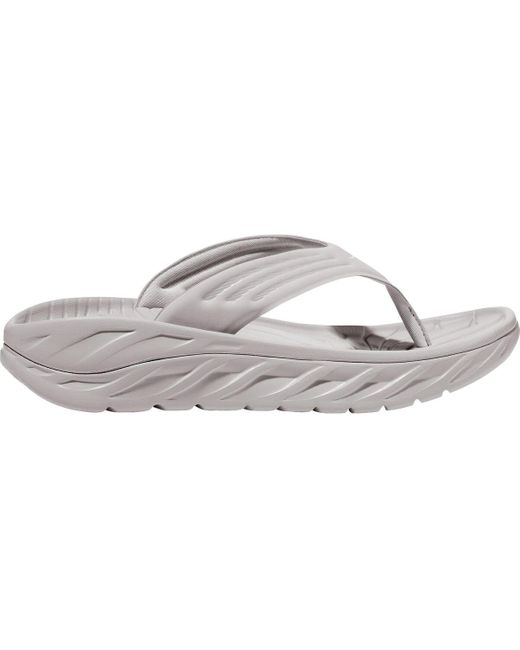 Hoka One One Gray Ora Recovery Flip Flop for men