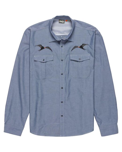 Howler Brothers Blue Gaucho Snapshirt for men