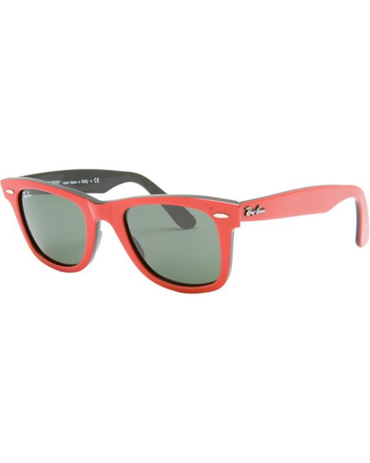 Ray-Ban Red Original Wayfarer Sunglasses-/Crystal