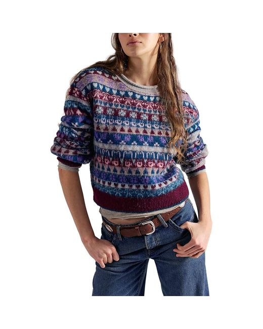 Free People Blue Favorite Things Sweater