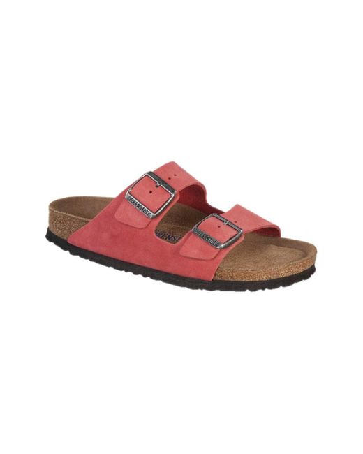 Birkenstock Red Arizona Soft Footbed Sandal