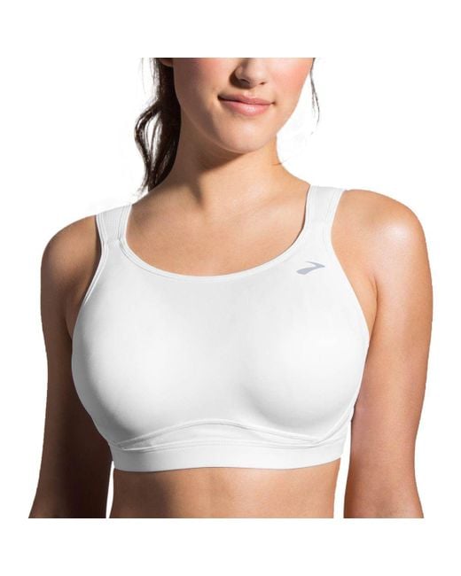 Brooks Moving Comfort Maia Sports Bra in White | Lyst