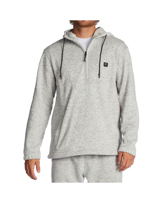 Billabong Boundary Hooded Halfzip Pullover in Gray for Men Lyst