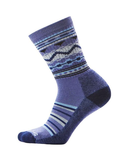 Smartwool Blue Everyday Hudson Trail Crew Sock