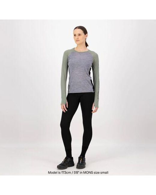 Mons Royale Gray Bella Tech Long-Sleeve Top