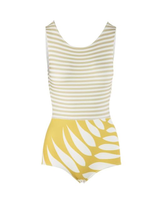 Seea Yellow Lido One-Piece Swimsuit