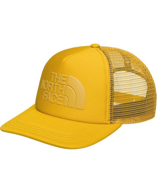 The North Face Yellow Logo Trucker Hat Arrowwood