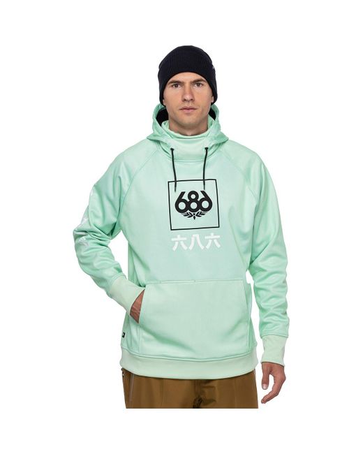 686 Bonded Fleece Pullover Hoodie in Green for Men | Lyst