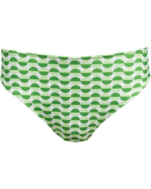 Nani Swimwear Reversible High Leg Bikini Bottom in Green Lyst