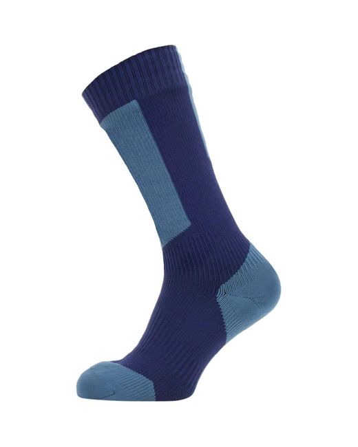 SealSkinz Blue Runton Waterproof Cold Weather Mid-Length Hydrostop Sock