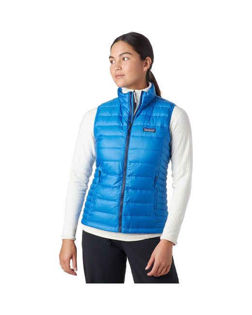 Patagonia Blue Down Sweater Vest