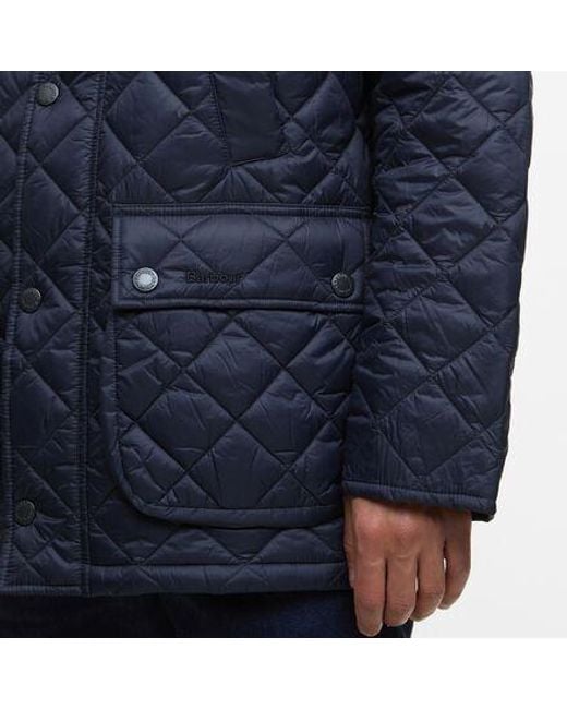 Barbour Blue Essential Bedale Quilted Jacket