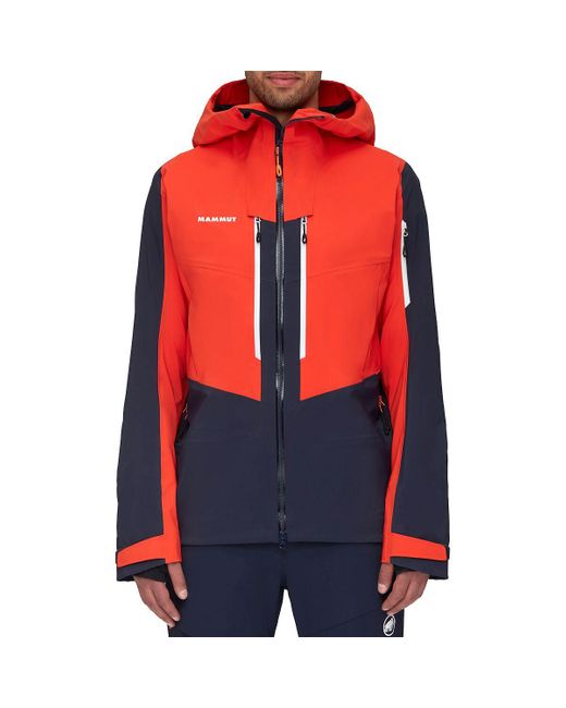 Mammut Haldigrat Hs Hooded Jacket in Red for Men Lyst