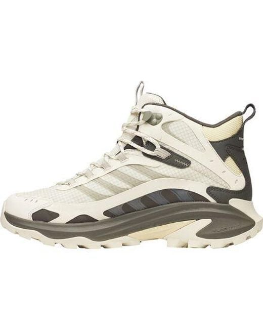 Merrell White Moab Speed 2 Mid Gtx Hiking Shoe