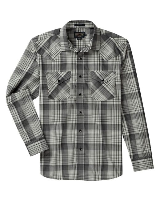 Pendleton Gray Frontier Long-Sleeve Shirt for men
