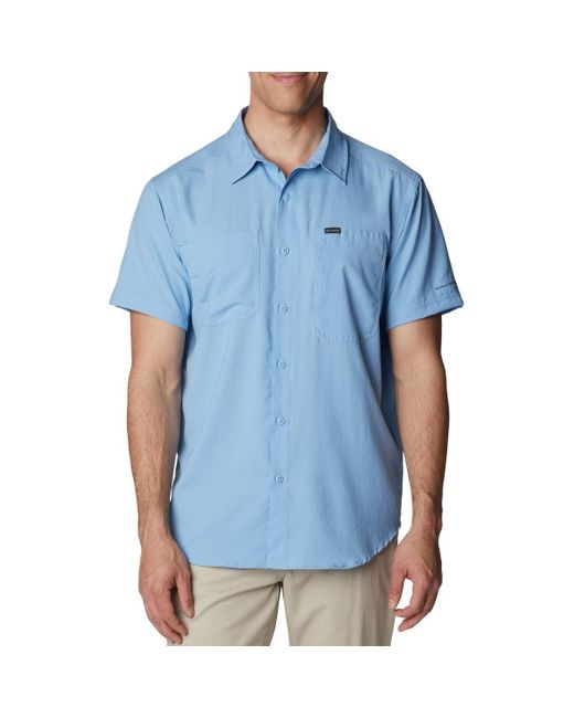 Columbia Silver Ridge Utility Lite Short-sleeve Shirt in Blue for Men ...