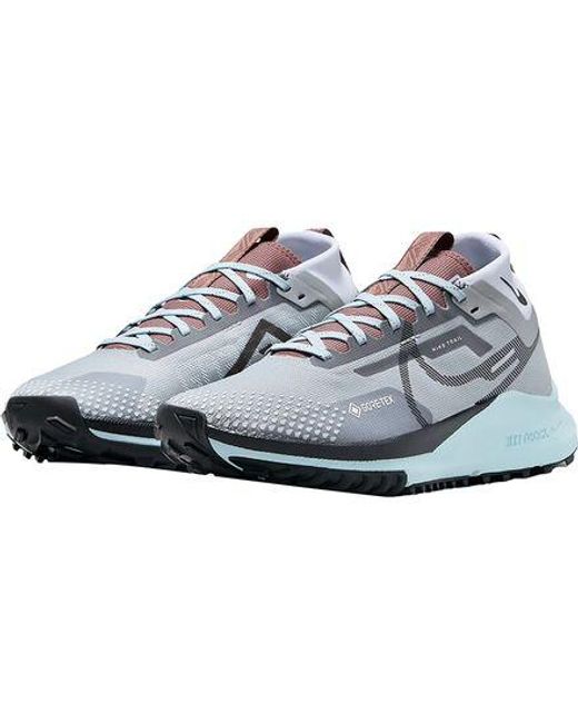 Nike Blue React Pegasus Trail 4 Gore-Tex Running Shoe