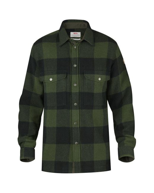 Fjallraven Green Canada Shirt Jacket for men