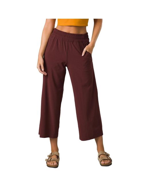 Prana Railay Wide Leg Pant in Red | Lyst