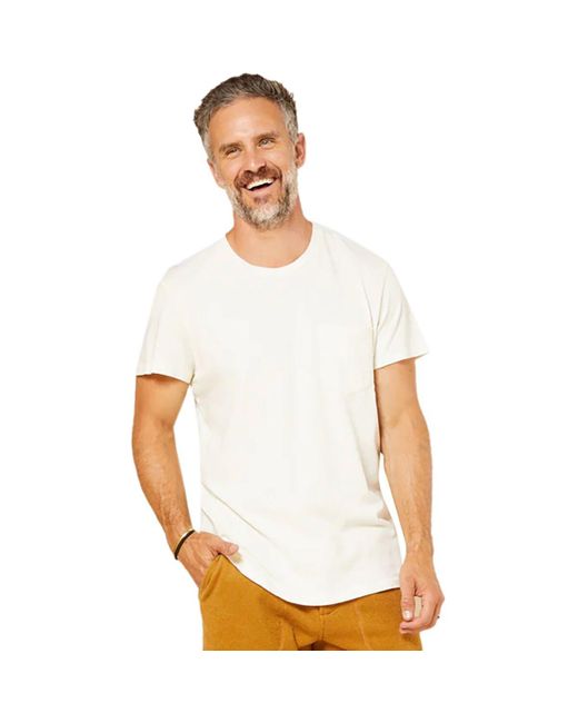 Outerknown White Groovy Pocket T-Shirt