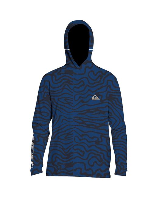 Quiksilver Blue Everyday Hooded Surf T-Shirt