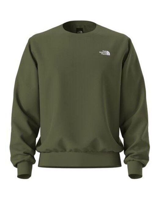 The North Face Green Evolution Embroidered Crew Sweatshirt
