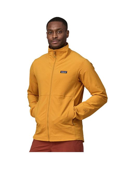 Patagonia Orange R1 Techface Fleece Jacket