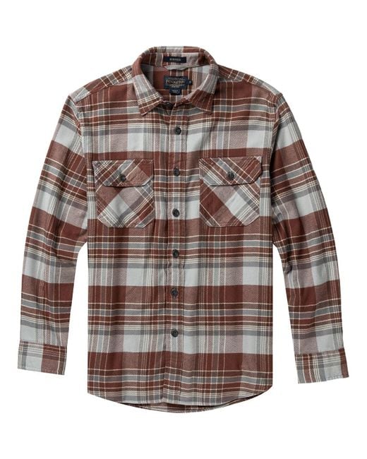 Pendleton Brown Burnside Flannel Shirt for men