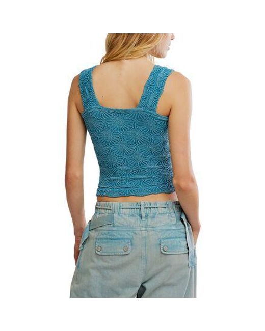 Free People Blue Love Letter Cami