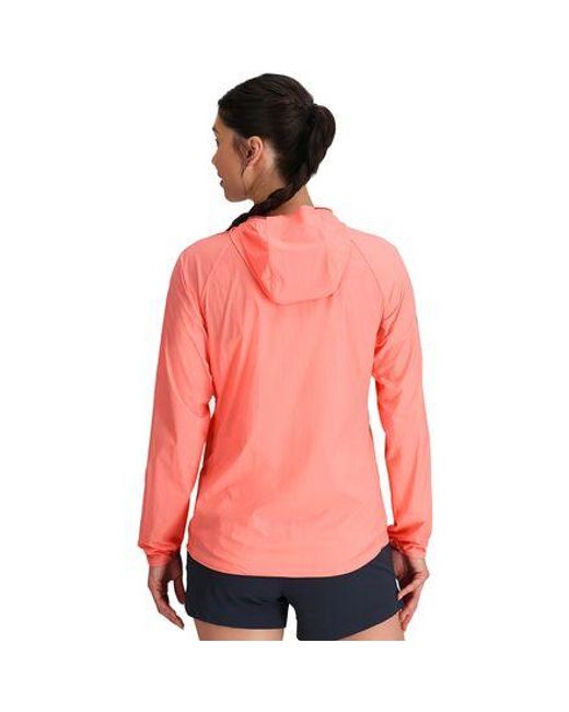 Outdoor Research Pink Shadow Wind Hooded Jacket