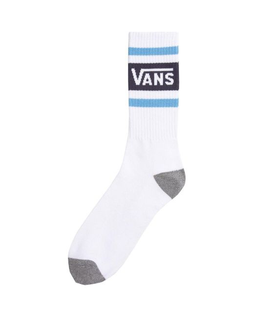 Vans White Drop V Crew Sock