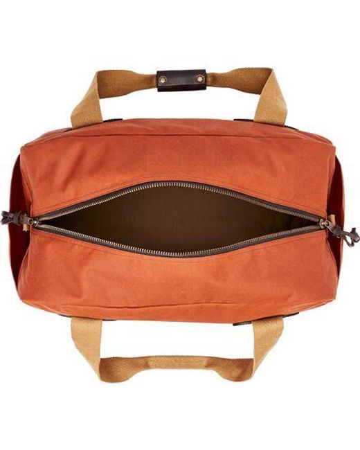 Filson Brown Tin Cloth Medium Duffle Bag