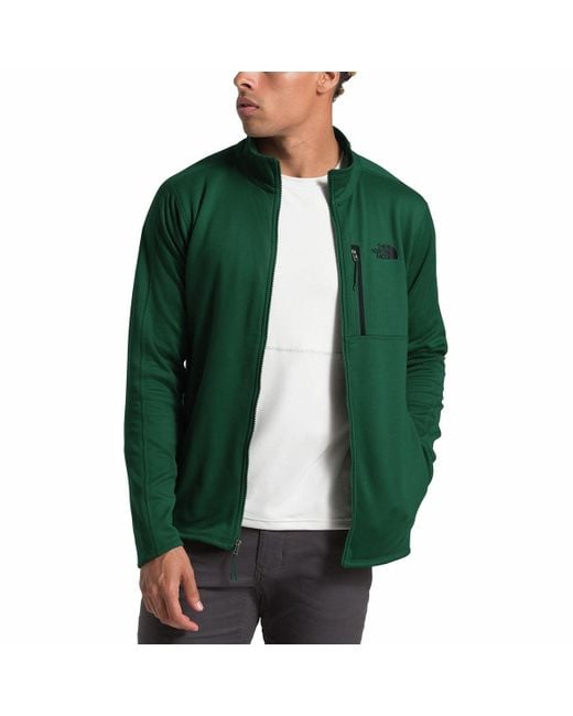 The North Face Green Cynlands Full Zip Fleece Jacket for men