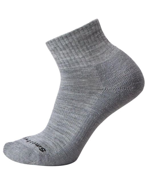 Smartwool Gray Everyday Solid Rib Ankle Socks Light for men