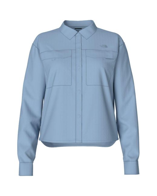 The North Face Blue First Trail Upf Long-Sleeve Shirt