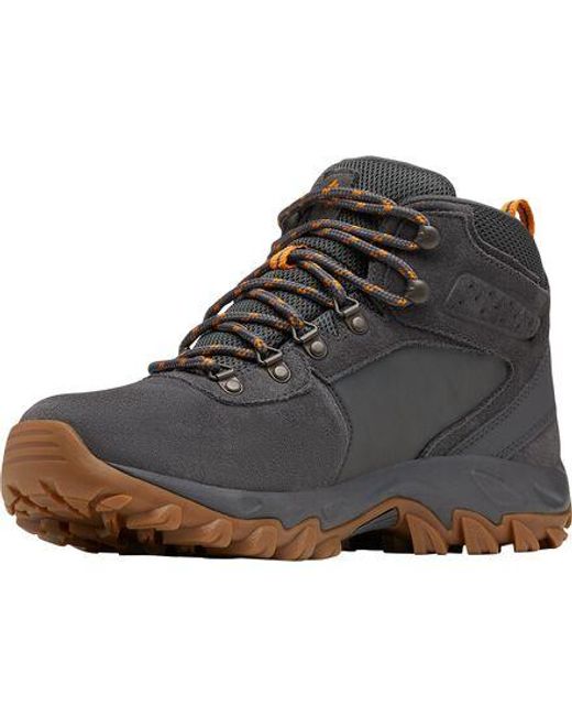 Columbia Multicolor Newton Ridge Plus Ii Suede Waterproof Waterproof Hiking Boot, Elk, Mountain Red, 10.5 Regular Us for men