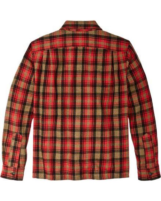 Filson Red Buckner Wool Camp Shirt for men