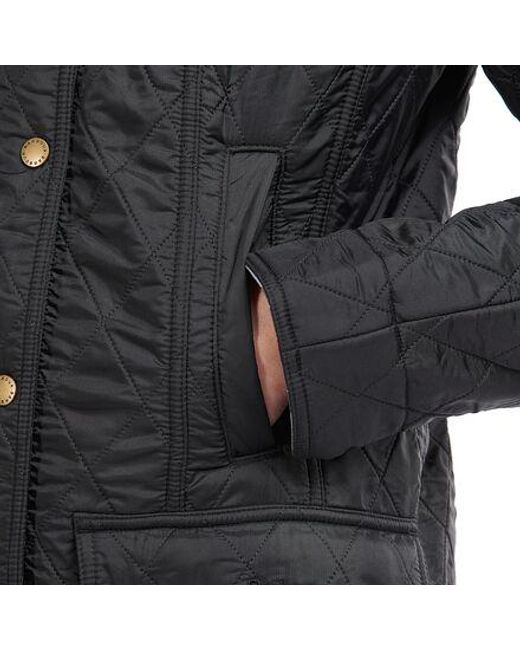 Barbour Black 'Beadnell' Quilted Jacket