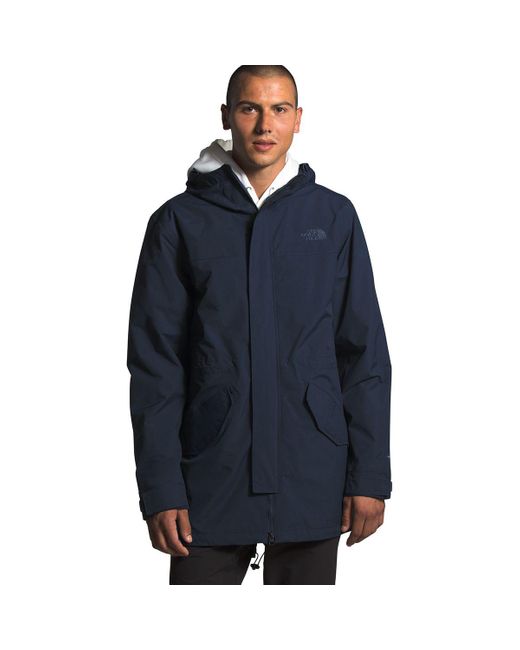 The North Face Synthetic City Breeze Rain Parka in Blue for Men - Lyst