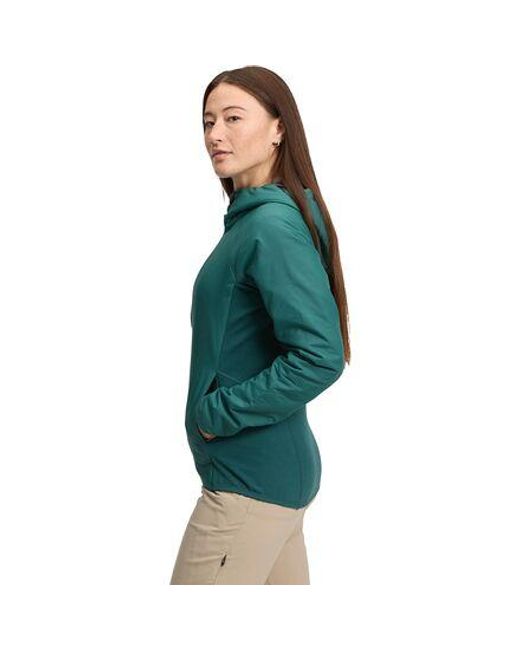 Black Diamond Green First Light Hybrid Hooded Jacket