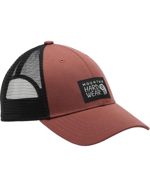 Mountain Hardwear Red Mhw Logo Trucker Hat